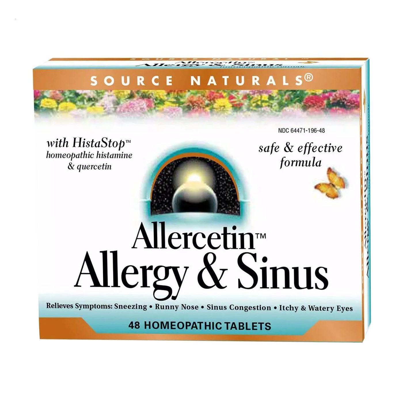 Рослинний комплекс проти алергії Source Naturals Allercetin Allergy &amp; Sinus, 48 таблеток